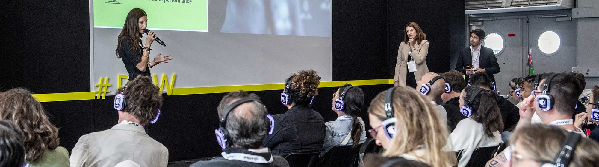 Public wearing a helmet during a workshop